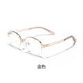 Beesfen 202406ZM Old Money Style Glasses Frame Women Grayscale Pure Titanium Frame Bare Face Frame With Prescription Glasses