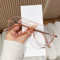 New Pair Bridge Anti-Blue-Light Reading Unisex HD Aviator Frame Older Adults Glasses Fashionable Photochromic Plano