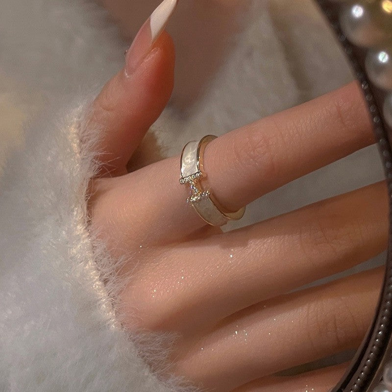 Korean Zircon Open Band Ring - view 9