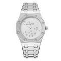 Export Cross-Border Hit Mens Watch Fashionable Formal Premium Waterproof Date Steel Band Quartz Watch Drop Ship