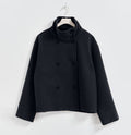 Women's Spring-Summer Elegant Stand Collar Loose Cropped Jacket 2026 - Black