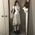 h1416 irregular polka dot cake short skirt for women in summer, thin a-line skirt for small people,
