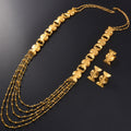 EU/US Import Necklace Earrings Set Ring Set Geometric Banquet Gown Necklace Set Fashionable Versatile Bride Accessory Wholesale