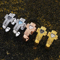 2026 Cross-Border Bestseller Bangle Watch Stock Wholesale Western Cross Retro Heart Bracelet Quartz Watch