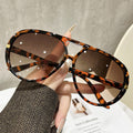 Big Frame Aviator Women Western New Pair Bridge Personality Sunglasses Street Snap Versatile Sun-Proof Sunglasses