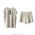 Summer Luxury Slimming Petite Hollow-Out Shorts + Top 2-Piece Set