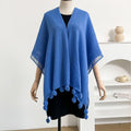 Women's Summer Ethnic Knit Fringe Lightweight Loose Shawl + Cape 2026 - White