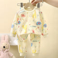 children's underwear pure cotton set autumn new boys' autumn clothes and long johns baby pajamas gir
