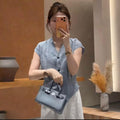 Summer Korean Casual Short Sleeve V-Neck Lightweight Loose Shirt