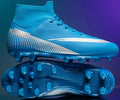 high top breathable outdoor men's football shoes professional adult shoes ag long nails women's brok