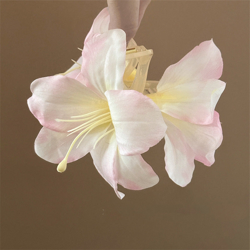 Realistic Lily Flower Hair Claw Clip - view 8