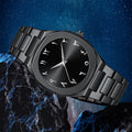 Export Overseas Mens Watch Arabian Dial Alloy Steel Band Premium Waterproof Quartz Watch Factory Direct