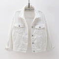 Women's Fall Korean Plus Size Long Sleeve Jacket + Top 2026 | Trendy Jacket - White