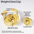 Overseas Copper Plated Texture Geometric Cutout Ring Bangle Western Fashionable Bestseller Versatile Niche Hand Jewelry Set