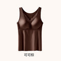 305缎面无痕锁温保暖聚拢背心款抗菌内衣女收副乳固定杯免穿文胸