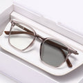 Light-Changing Prescription Glasses Fashionable Anti-Blue Overseas Western Square Frame Big Frame Bare-Face Tool Versatile Prescription Sunglasses