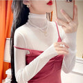 Women's High Neck Lace Sheer Top