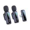 New J21 Wireless Lavalier Microphone with Magnetic Digital Display Live VLOG Shooting Lavalier Microphone