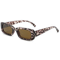 Square Leopard Full-Frame Sunglasses 2025 New Overseas Women Retro Classic Sunglasses Versatile Simple Sunglasses