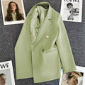 Women's Fall Korean Elegant Waist-Tie Blazer 2026 - Coral