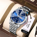 Swiss Brand Mens Watch Luxury Waterproof Pair Date New Quartz Watch Live Export Bestseller Drop Ship
