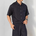 Nengmeng American Retro Lyocell Short Sleeve Shirt