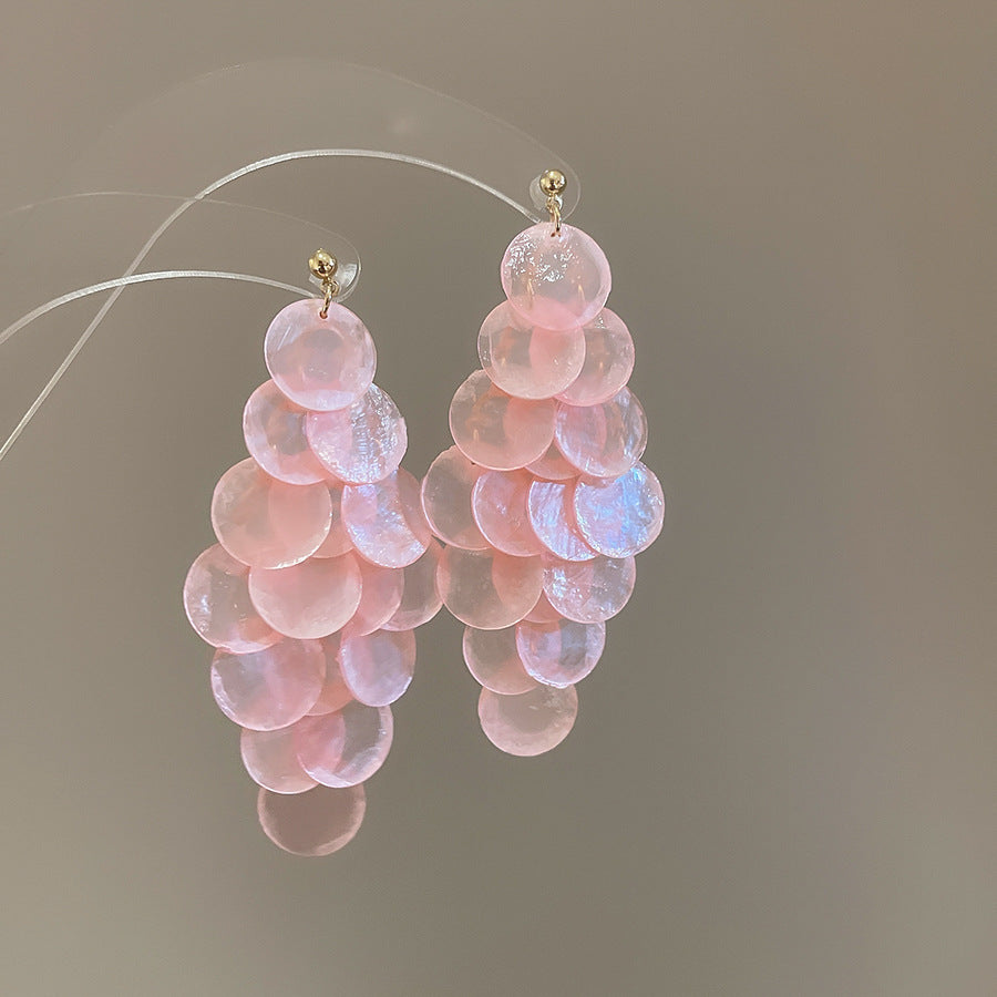 Shell Tassel Drop Earrings - view 8