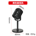 Desktop fake microphone simulation retro liftable old-fashioned microphone model photo studio photo decoration small props