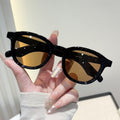 Simple Sunglasses UV-Proof Trendy New Import Slender Versatile Influencer Style Premium Personality Sunglasses