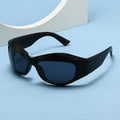 Unique-Shaped Curve Side Futuristic Tech Sunglasses ins Influencer Sunglasses Y2K Hot Girl Women Trendy Sunglasses