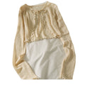 Women's Tie Front Sheer Chiffon Shawl Cardigan
