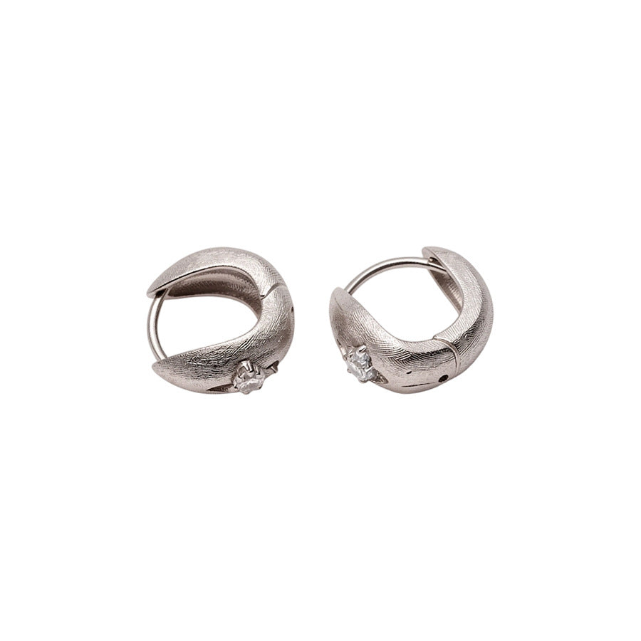 Minimalist Zircon Starburst Clip-On Earrings - view 5