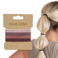 Eco Re Student With Machine Cotton No Connect Seam Wool Scarf Ring Fine Elastic Band Macaron Head Jewelry Hair Tie Hair Tie Customizable