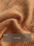 Summer Korean Casual Tie-Front Waist-Tie Plaid Shirt
