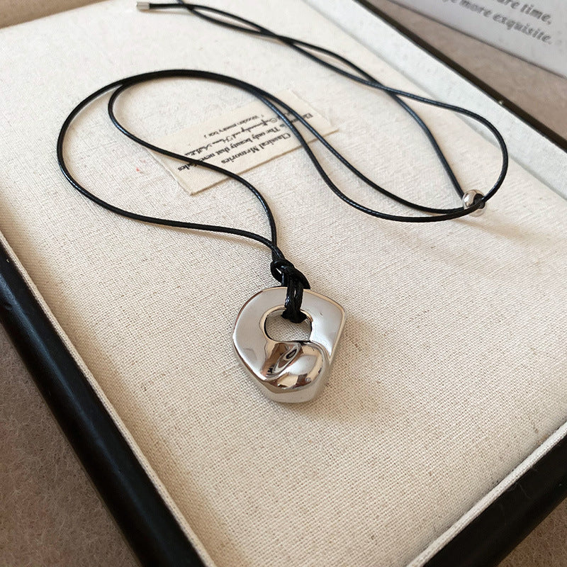Gold-Plated Irregular Geometric Adjustable Necklace - view 9