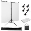 Photography T-shaped background stand 2*1.5 meters T-shaped 150*200CM background curtain set Live broadcast green screen equipment