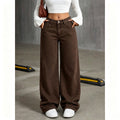 Casual High Waist Loose Straight Leg Pants