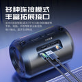 New Bluetooth speaker subwoofer wireless portable outdoor large volume high quality plug-in card audio small steel cannon