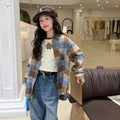 Girls' Plaid Shirt, Tee & Jeans 3-Piece Set