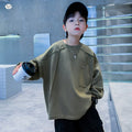 Boys' Hoodie Long Sleeve Base Layer T-Shirt