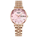 Cypress Reach Eggplant New Waterproof Date Ladies Watch Women Student Steel Band Korean TikTok AliExpress Drop Ship