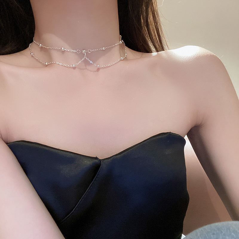 Rhinestone Geometric Body Chain – Layered Back Jewelry - view 8