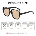 Big Frame Pair Bridge Men Sunglasses 2025 New Import Fashionable Retro Square Sun-Proof Women Street Snap Versatile Sunglasses