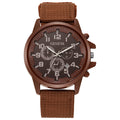 New Import Fashionable Versatile Military Watch Quartz Watch Date Nylon Band Men Elegant Fashion Watch