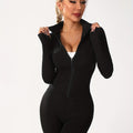 Women's Sporty Long Sleeve Set 2026 | 2 Piece Outfit Set - Black