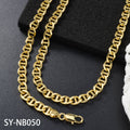 Export Accessory Copper Gold Plated 7MM Day Lettering Bracelet Necklace Set In Stock TEMU Longines Sound Overseas Hot Sale