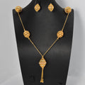 New Personality Gold Long Style Crystal Lucky Ball Necklace Pair Ball Sweater Chain Middle East Jewelry Fashionable Accessory