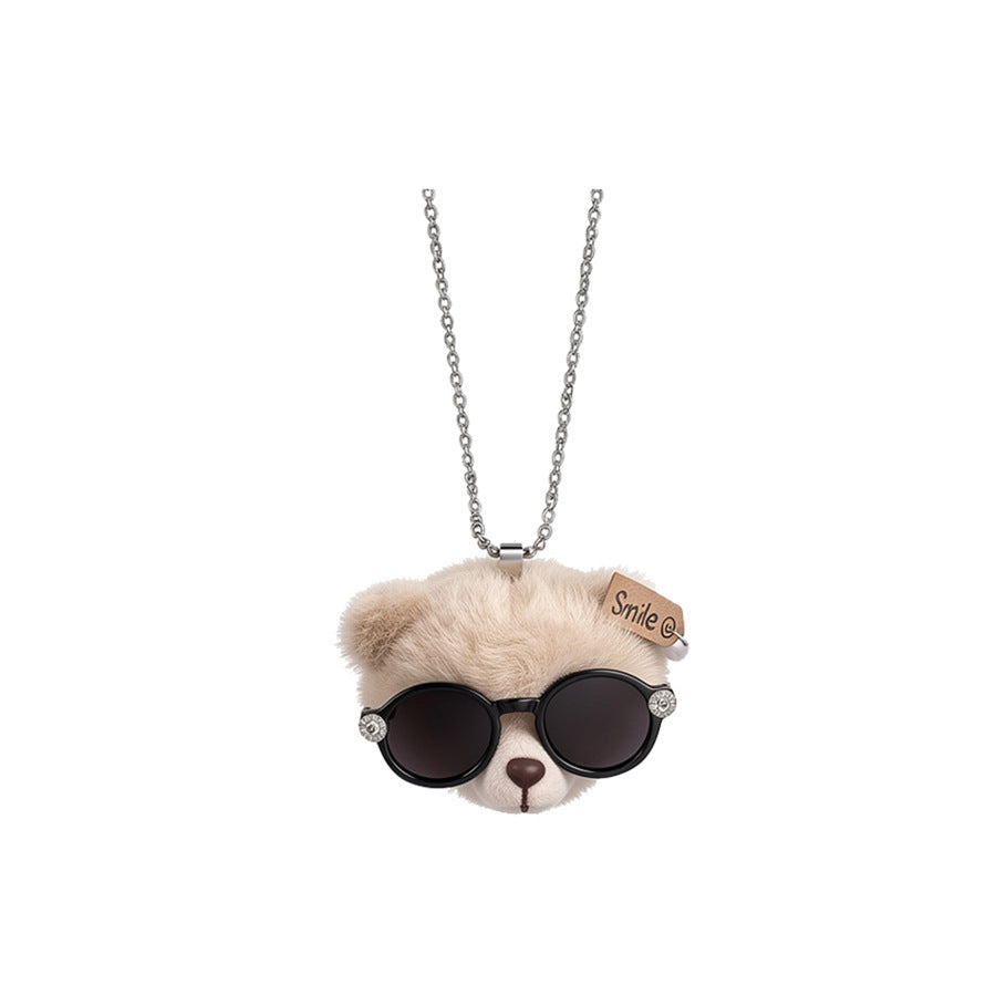 Cute Plush Bear Cord Pendant Necklace - view 5