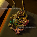 Overseas Vintage Unique Ocean Beauty Fish Necklace French Retro Huawei Beauty Heavy-Duty Exquisite Accessory