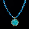 Vintage Moen Smiley Necklace Retro Elegant Versatile Accessory Set Rhinestone Crystal Relief Necklace